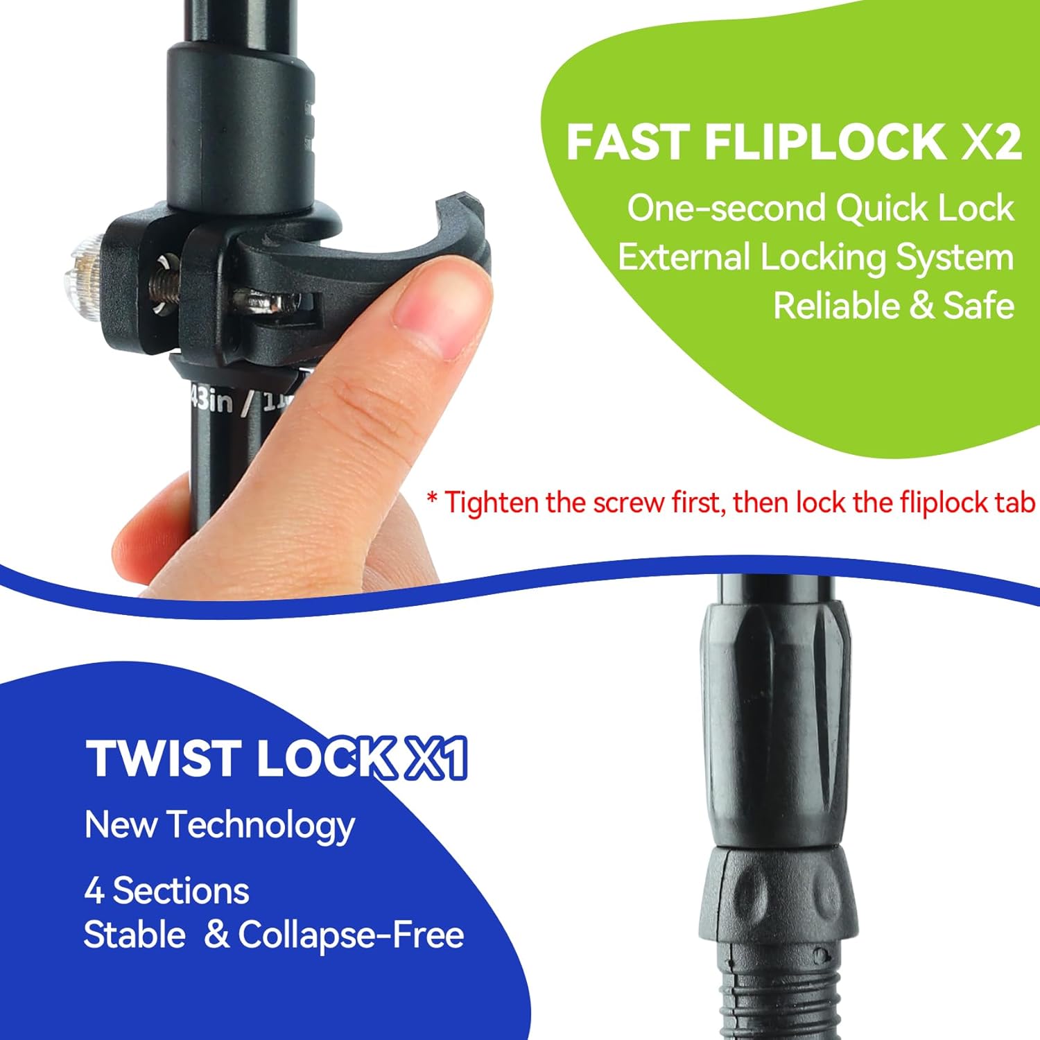 Trekking Poles Collapsible Hiking Poles - 2 Pack Adjustable Aluminum Hiking Sticks, Lightweight Walking Sticks for Women, Men, Seniors, Kids, Walking Poles for Backpacking by Underwood Aggregator - Image 7